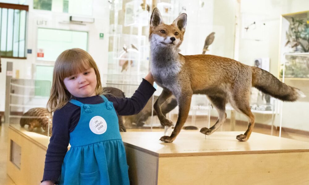 Child with fox