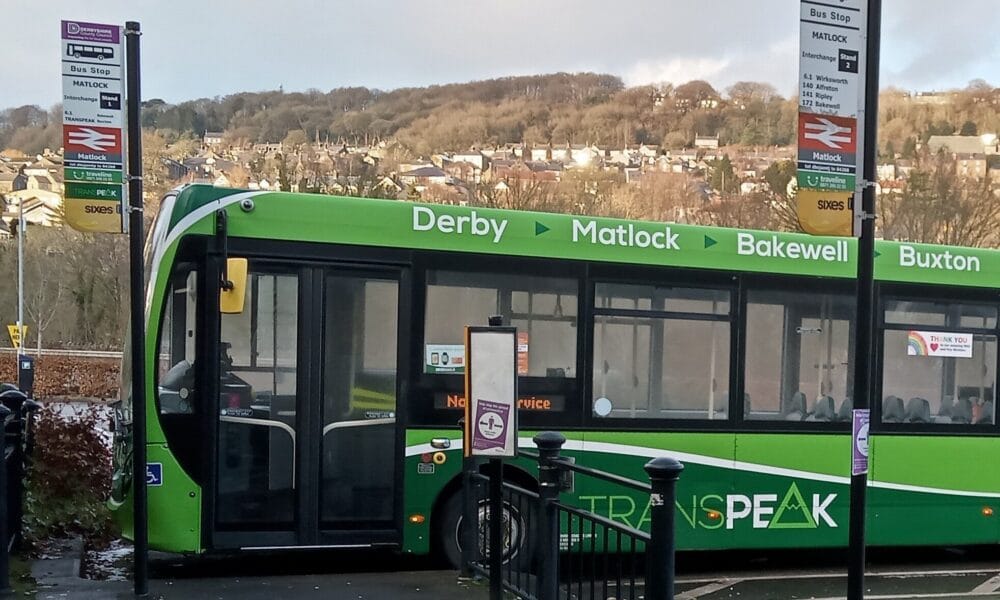 Transpeak bus at Matlock